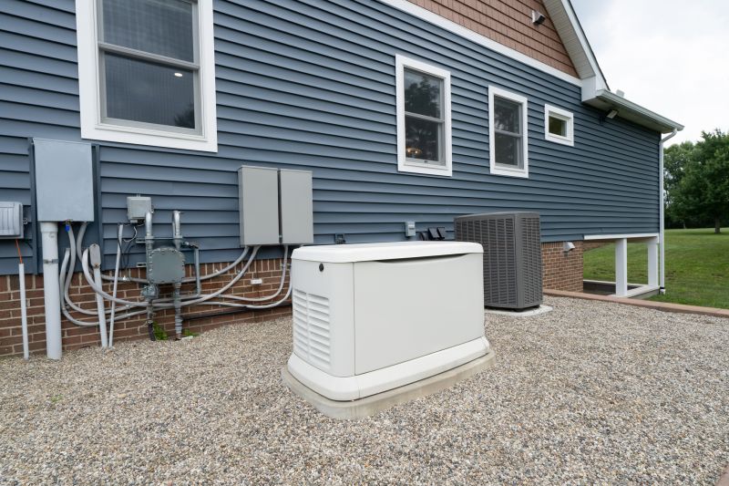 Residential Backup Generator in Use